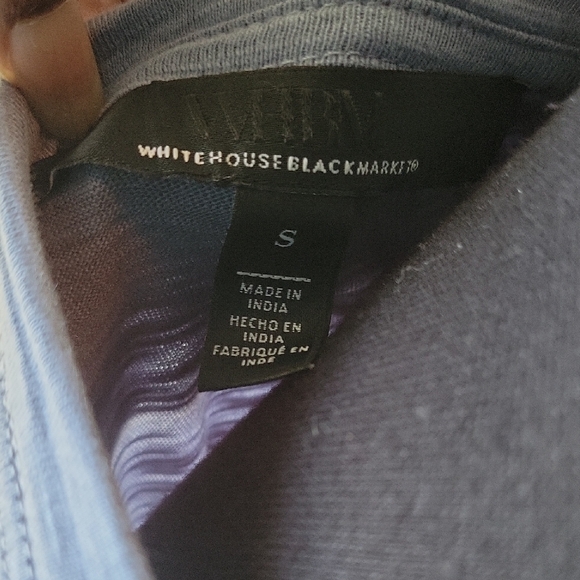 White House Black Market Ruffled Sleeveless Blouse - Picture 2 of 7